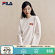 FILA 斐樂(lè )馬上起飛情侶男女套頭衛衣2026春新年款海棠花針織長(cháng)袖上衣