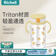 利其爾（Richell）透透水杯寶寶學(xué)飲杯兒童吸管杯嬰兒水壺奶瓶直飲杯牛奶杯喝水杯 破殼小雞水杯新款 320ml 吸管型 320ml