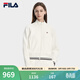 FILA 斐樂(lè )官方女士針織長(cháng)袖外套2026春新款簡(jiǎn)約休閑舒適立領(lǐng)上衣 云菇白-WT L 170/88A/L