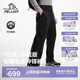 伯希和（Pelliot）【趙露思同款】山殼|羽絨沖鋒褲男女防水登山褲115402012黑M