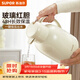 蘇泊爾（SUPOR）保溫壺家用玻璃內膽暖水壺大容量熱水瓶學(xué)生宿舍熱水壺保溫水壺 奶油白【防塵壺嘴】1.7L