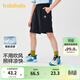 巴拉巴拉童裝兒童褲子【商場(chǎng)同款】夏裝薄款短褲男童五分褲涼感速干褲 黑色-涼感速干 160