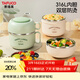 泰福高（TAFUCO）316不銹鋼泡面碗學(xué)生食堂打飯上班族飯盒一人食2L內置餐具T5206