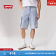 Levi's【商場(chǎng)同款】李維斯新款男士休閑工裝牛仔短褲001GU 淺藍色 32 (12)