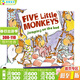 五只小猴子在床上跳 英文原版繪本 Five Little Monkeys Jumping on the Bed 廖彩杏書(shū)單 送音頻