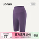 ubras無(wú)尺碼輕薄裸感打底褲女瑜伽褲鯊魚(yú)褲騎行褲高彈運動(dòng)褲 【騎行褲】黛紫色 1條 均碼