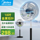 美的（Midea） 工業(yè)電風(fēng)扇家用落地扇大型立式商用搖頭大風(fēng)量強力大功率金屬風(fēng)扇客廳宿舍辦公室工廠(chǎng) FS45-23A（金屬五葉）