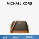 MICHAEL KORS 邁克高仕 MK Jet Set Charm 中號皮質(zhì)貝殼包斜挎包 深棕色/橡果棕 252 中號