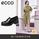 愛(ài)步（ECCO）【明星同款】樂(lè )福鞋女 百搭厚底粗跟英倫風(fēng)單鞋女 摩登490013 HL 黑色49001301001 建議選小一碼 37 （偏大，建議選小一碼）