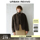 UR冬季新款女裝琥珀流光風(fēng)休閑毛絨外套UWH150033+ 深咖棕 M