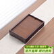 尚言坊竹制小型茶盤(pán)家用長(cháng)方形茶托盤(pán)可拆卸瀝水托盤(pán)瀝水蓄水干泡茶臺 1竹制卷席-小盛水茶盤(pán)27.5x17.5