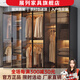 展列衣柜臥室家用四門(mén)六門(mén)推拉收納柜玻璃門(mén)實(shí)木簡(jiǎn)易儲物柜子定制衣櫥 玻璃衣柜【二門(mén)】0.8米 包安裝