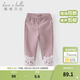 戴維貝拉（DAVE＆BELLA）冬季新款加絨女童打底褲針織兒童休閑褲女寶寶長(cháng)褲小童褲子 煙紫色【現貨】 110 cm（建議身高100-110cm）