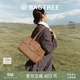 BAGTREE【明星同款】包包樹(shù)海豚包輕奢植鞣皮托特包大容量通勤女士電腦包 大號-烤棕色 能裝14寸MacBook 高級小眾