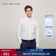 Tommy Hilfiger【牛津紡】26春夏新款男裝商務(wù)休閑修身簡(jiǎn)約長(cháng)袖襯衫外套 白色YCD S (推薦：120-130斤)