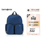 新秀麗（Samsonite）休閑女士雙肩包書(shū)包輕盈包包女包KQ0靛藍色生日禮物送女友