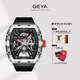 格雅（GEYA）國潮航天聯(lián)名手表男士機械雙面鏤空手表夜光腕表 送男友  無(wú)際銀河G08253GWKS