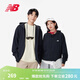 NEW BALANCE NB官方男款冬季簡(jiǎn)約舒適潮流百搭連帽衛衣拉鏈外套 BK MJ41501 L