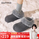 DAPHNE達芙妮雪地靴女毛毛鞋加絨棉鞋學(xué)生女生2026新款百搭加厚短靴 灰色 37 (235mm) 標準碼