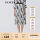 PORTS寶姿女裝春夏新品中長(cháng)裙LM8S036MPP117 奶白色印花 XS (2)