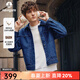 Navigare意大利小帆船工裝牛仔夾克男士2025春秋季新款闊版純棉襯衫外套男 牛仔藍 S