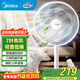 美的（Midea）電風(fēng)扇家用七葉遙控定時(shí)大風(fēng)力落地扇宿舍臥室低噪輕音臺式立式搖頭空氣循環(huán)電扇 FSA30SCR【店長(cháng)推薦丨射頻遙控】