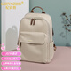 紀詩(shī)哲輕奢旅行雙肩包新款大容量背包旅行包電腦背包生日禮物送女友老婆 果仁杏