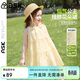 ASK JUNIOR【吸濕透氣】?jì)和棺酉募拘⊥瘨觳钡鯉古瘺鏊B衣裙 黃色