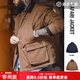 馬登工裝美式復古獵裝棉服外套男巴恩風(fēng)防寒棉襖男士春冬短款棉衣 咖色 M