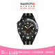 斯沃琪（Swatch）瑞士手表 潛航系列 時(shí)尚夜光透視石英腕表生日禮物石英手表 黑海潛航 SSCU09B100