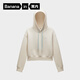 蕉內【劉浩存同款】非常503Relax女士連帽四季衛衣舒適顯瘦透氣運動(dòng) 牙白 M