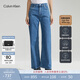 Calvin KleinJeans四季款女士美式潮流休閑復古ck高腰闊腿版洗水微彈牛仔褲 高腰闊腿版-牛仔淺藍-1A4 28 160/70A（2.04尺）68CM