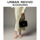 URBAN REVIVO2026春季新款女士復古鏈條單肩斜挎包UAWB50289 黑色