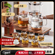 茶皇子（CHAHUANGZI）自動(dòng)上水電熱水壺嵌入式燒水煮茶臺燒水壺一體機煮茶器底部上水茶具整套電熱水壺 1.2L 三合一+品茗杯+六君子杯墊套裝