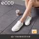 愛(ài)步（ECCO）休閑鞋女 百搭平底鞋簡(jiǎn)約球鞋板鞋休閑運動(dòng)鞋 街頭272813 白色/灰白色（拼接）27281352292 36