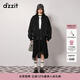 DZZIT地素牛仔外套秋冬鉚釘裝飾水洗黑寬松版型設計女 黑色 XS