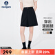 Navigare意大利小帆船女士五分褲夏季顯腿長(cháng)時(shí)尚休閑褲通勤百搭A字短褲女 暗夜黑 L