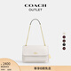 蔻馳（COACH）奧萊女士女包ELODIE斜挎包單肩包通勤鏈條包盒子包 IM/粉筆白色