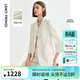 朗姿【三醋酸Basic衣櫥】白色休閑職業(yè)西裝外套夏新款小西服 白色2 M