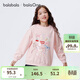 巴拉巴拉balaone童裝女童衛衣兒童2025秋季t恤中大童甜美時(shí)尚208325121001