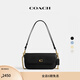 蔻馳（COACH）女士BROOK翻蓋鏈帶包真皮斜挎包百搭女包 B4/黑色