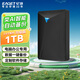 憶捷（EAGET）移動(dòng)硬盤(pán) 1TB 雙盤(pán)備份 USB3.0 G20PRO 2.5英寸 外接外置存儲數據照片 高速傳輸防震 黑色