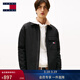 TOMMY JEANS【寬松襯衫領(lǐng)】秋冬男美式工裝翻領(lǐng)棉服夾克 【工裝風(fēng)翻領(lǐng)棉服】黑色BDS L （推薦：155-170斤）