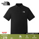 北面（The North Face）【都市經(jīng)典系列】POLO衫男短袖T恤休閑半袖舒適透氣春夏新品 黑色 M /170