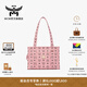 MCM【春夏新品】MCM AREN小號桃花粉背提包手提包 桃花粉 小號