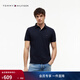 Tommy Hilfiger26春夏新款男裝珠地棉休閑商務(wù)通勤純色合身短袖T恤POLO衫 【經(jīng)典百搭】藏青色FAP XL （推薦：165-180斤）
