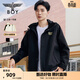 BOY LONDON【翼動(dòng)新紀】春情侶三合一夾克潮牌百搭抽繩外套N23072 黑色 M