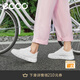 愛(ài)步（ECCO）板鞋女 時(shí)尚潮流百搭經(jīng)典軟面舒適休閑運動(dòng)鞋女鞋 街頭209713 白色20971301007 36 (225mm)