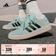 adidas「面包鞋」GRAND COURT BASE 00s休閑低幫板鞋男女阿迪達斯 薄荷綠/黑色/漢玉白   42