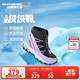 Skechers斯凱奇兒童絨絨靴保暖棉鞋男童女童高筒短靴加絨雪地靴660092L